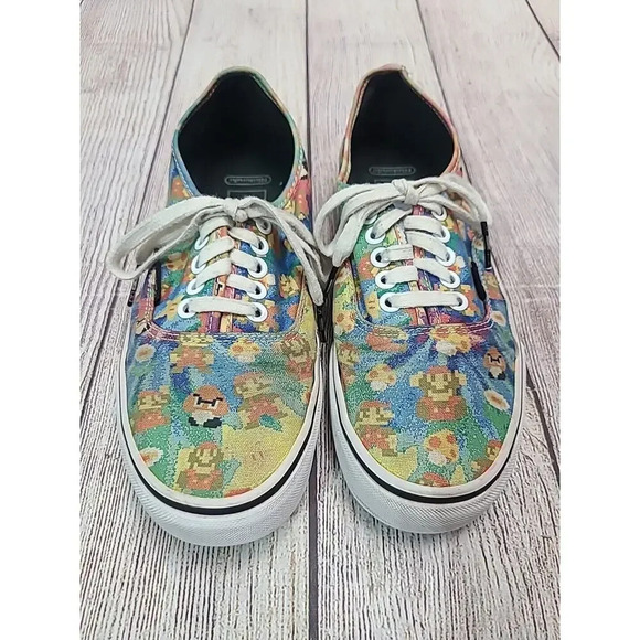 Vans X Super Mario Game Over Skateboard Shoe Women's 8 Men's 6.5 Canvas - Picture 2 of 16